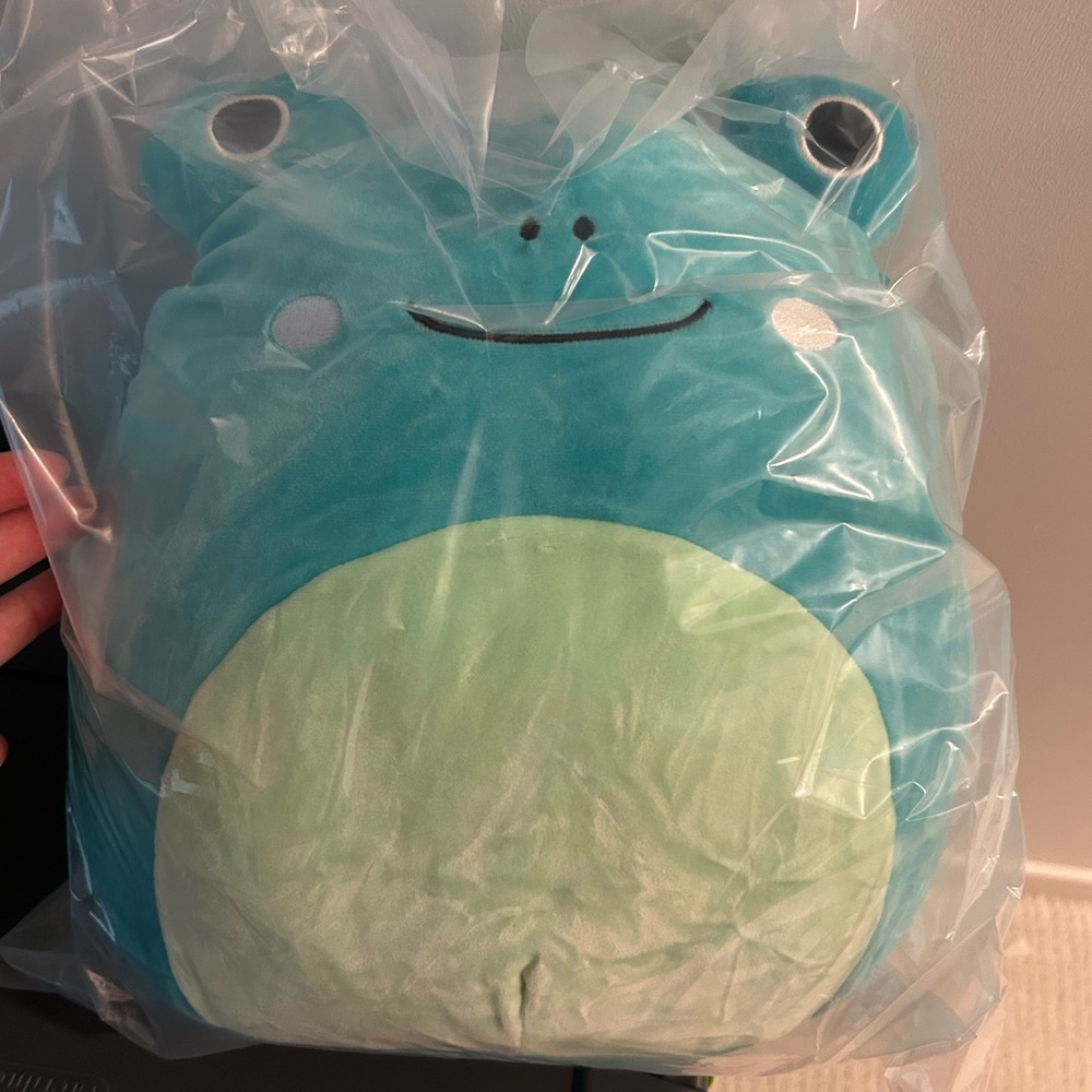 * FREE with $25 Purchase* Squishmallows Frog Ludwig Blue & Green 12" NEW